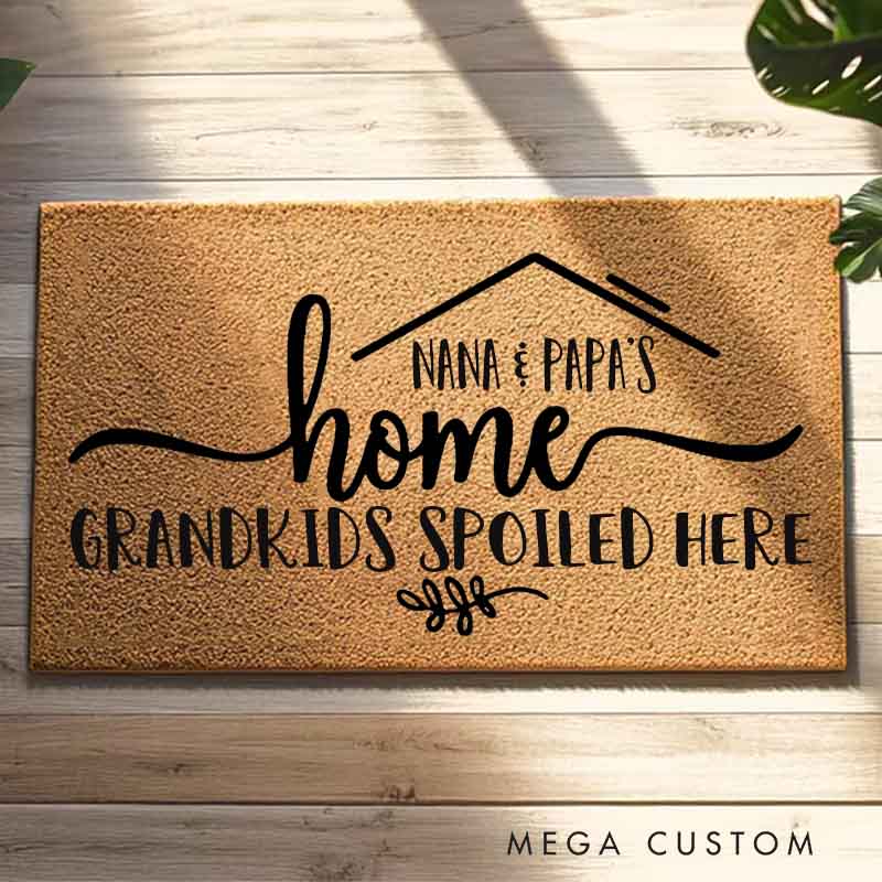 Personalized Grandparents Door Mat Personalized Grandparents Gift Custom Doormat Grandparents Doormat New Home Gift Front Door Mat