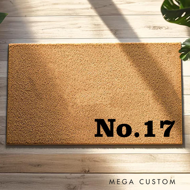 Personalized House Number Doormat Minimalist Design Durable Coir Rug Decorative Accent For Entryways Housewarming New Home Or Holiday Gifts