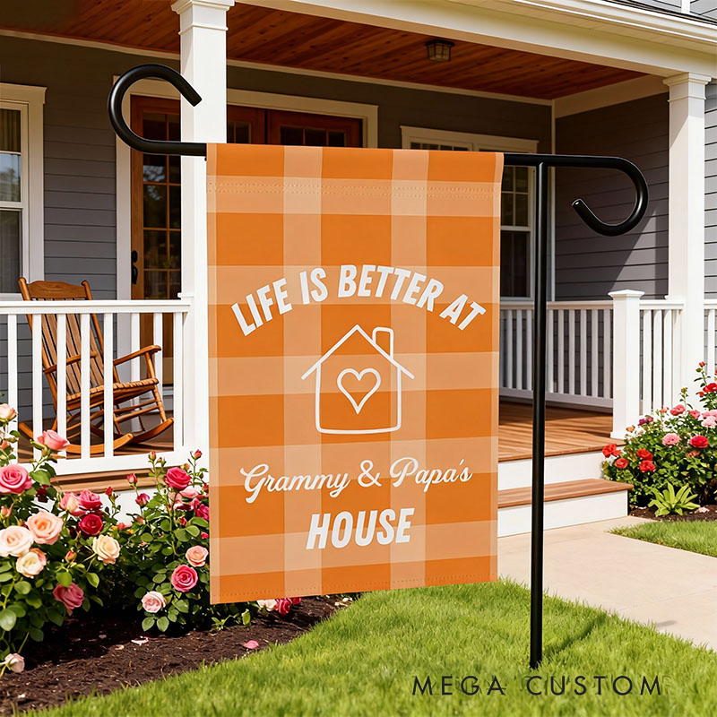 Personalized Grandparent Gift Garden Flag for Grandparents with Custom Names Nana & Papa Gift Gift from Grandkids Gift for Grandma