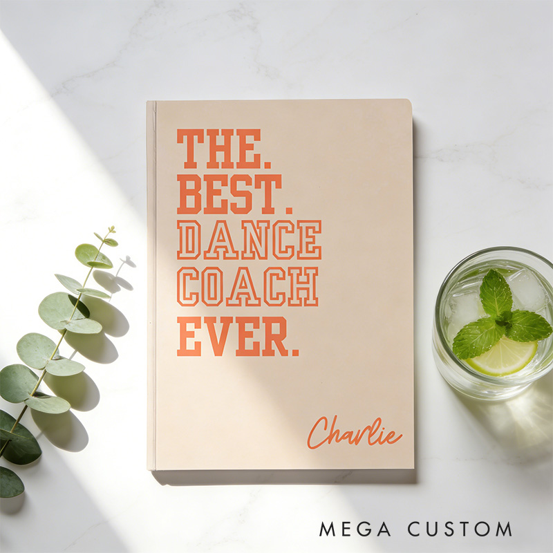 Personalized A5 You Are the Best Hardcover Ballerina Journal Custom Ballet Teacher Appreciation Notebook Choreography Studio Dancer Gift