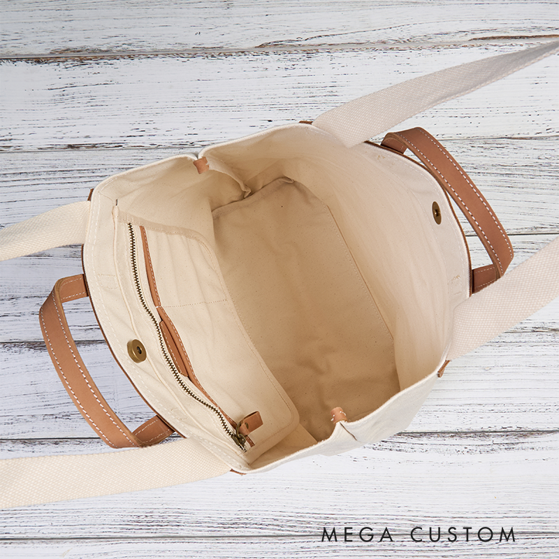 Personalized Canvas Tote Bag with Name Custom Name Bag Canvas Tote Bag Gift for Her Gift for Mother Wife