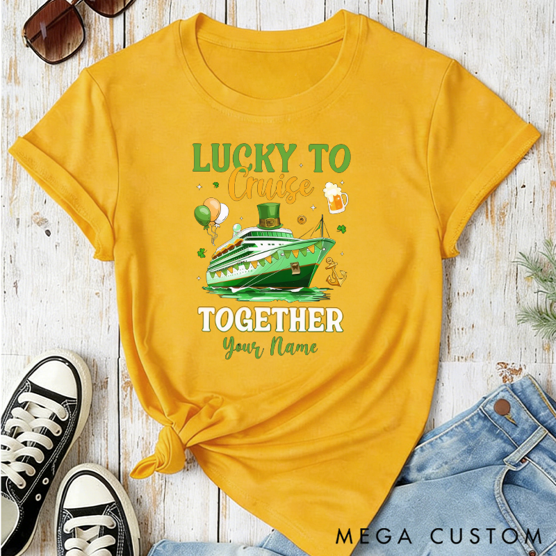 Personalized Cruising Together Classic T-shirts for St Patricks Day Saint Patricks Cruise Shirt St Pattys Day Cruise Gift Cruise Lover Gift