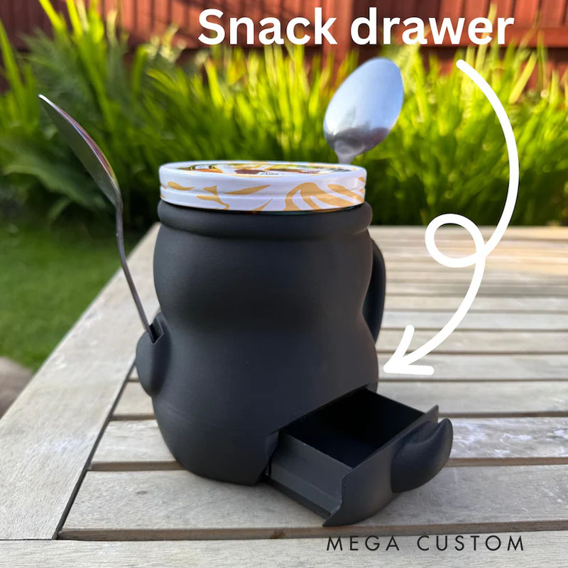 Personalized Penguin House Ice Cream Pint Holder Cute Custom Freezer Accessory for Kids and Adults Unique Gift for Birthday Christmas Kitchen Decor