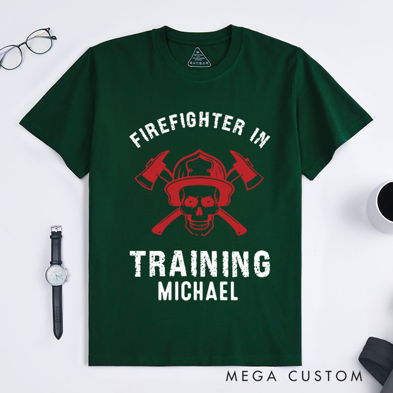 Personalized Firefighter T-Shirts Heroic Firefighter Fashion Design T-Shirts
