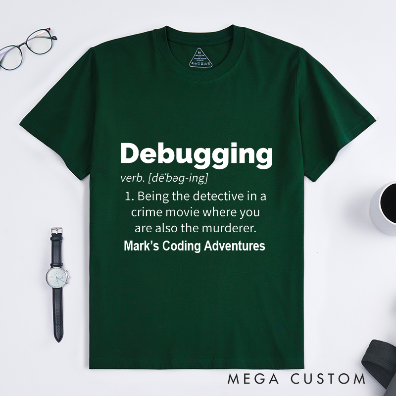 Personalized Debugging Definition Shirt IT Programming Computer Shirts for Developer Technology Lover Gift for Geek Nerd 
