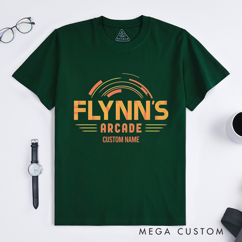Personalized Flynn's Arcade T-Shirt A Retro Gaming Haven Lover Shirts Gift for Geek Nerd 