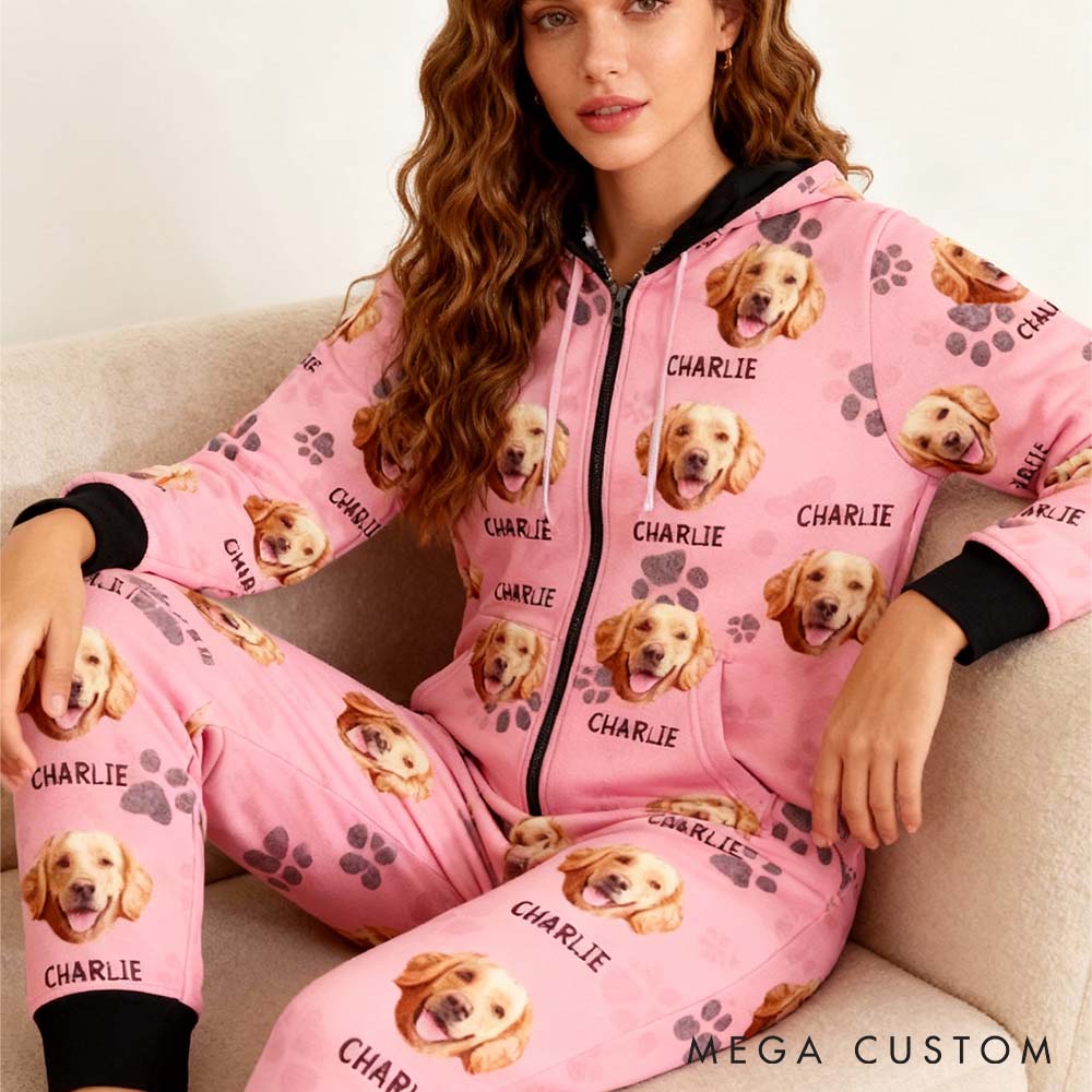 Personalized Pet Lover Custom Photo Adult Onesie