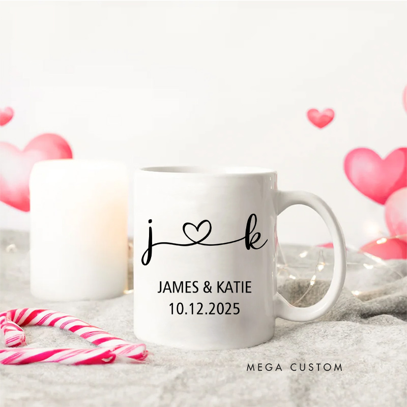 Personalized Mr & Mrs Coffee Mugs Husband and Wife Mugs Anniversary Gift Coffee Mug for Couple