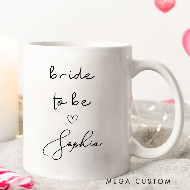Personalized Groom Bride To Be Mug Wedding Gift Mug for Bride Groom Couple Gift for Her Him Newlywed Present Ceramic Mug