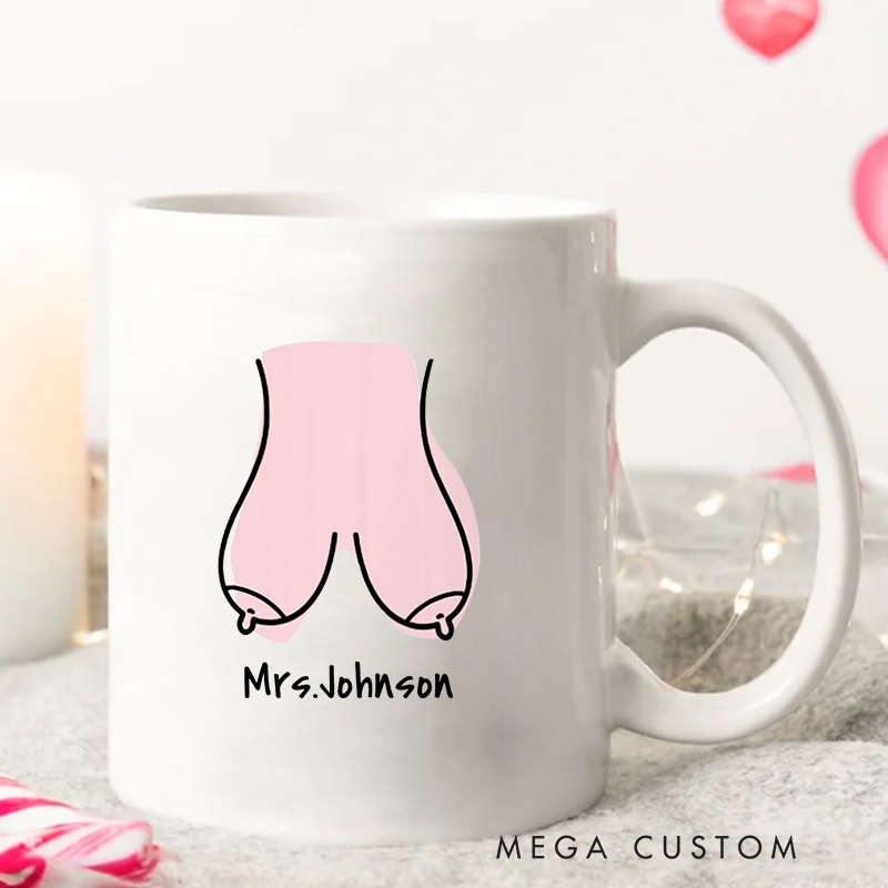 Personalized Funny Mr. & Mrs. Couple Mugs Humors Ceramic Coffee Mug for Husband Wife Coffee Cup for Newlywed Couple Anniversary Cup