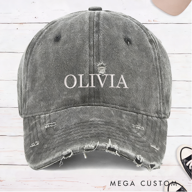 Personalized Baseball Cap with Name Embroidered Hat Adjustable Sports Cap Unisex Baseball Cap