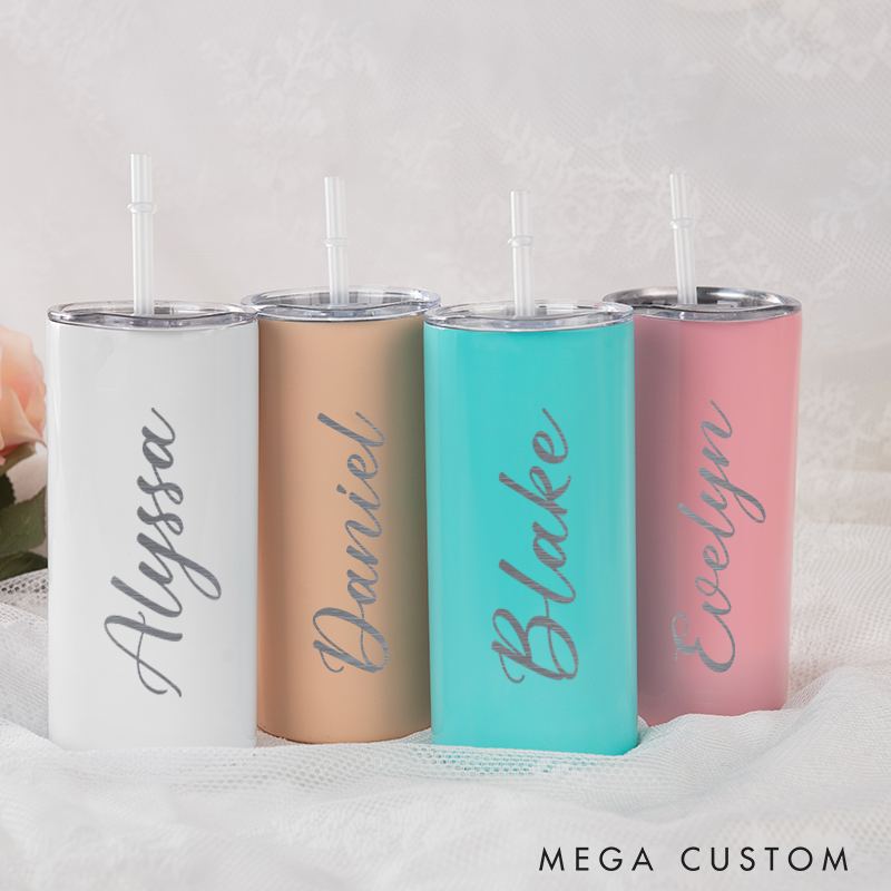 Personalized Tumbler with Name Custom Name Insulated Tumbler with Lid 16oz Tumbler Laser Engraved Tumbler Anniversary Gift