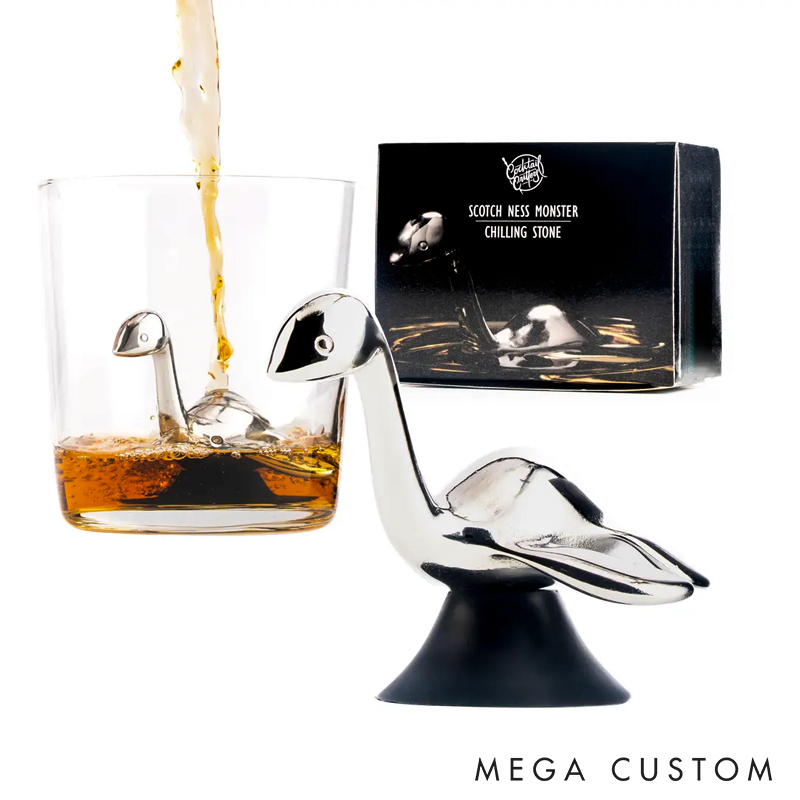 Scotch Ness Whisky Stone Loch Ness Monster Bar Gift Stainless Steel Chiller