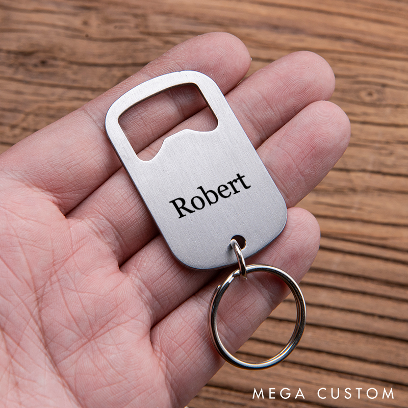 Personalized Stainless Steel Bottle Opener with Name Custom Bar Tool Gift for Beer Lovers Bartender Accessories  