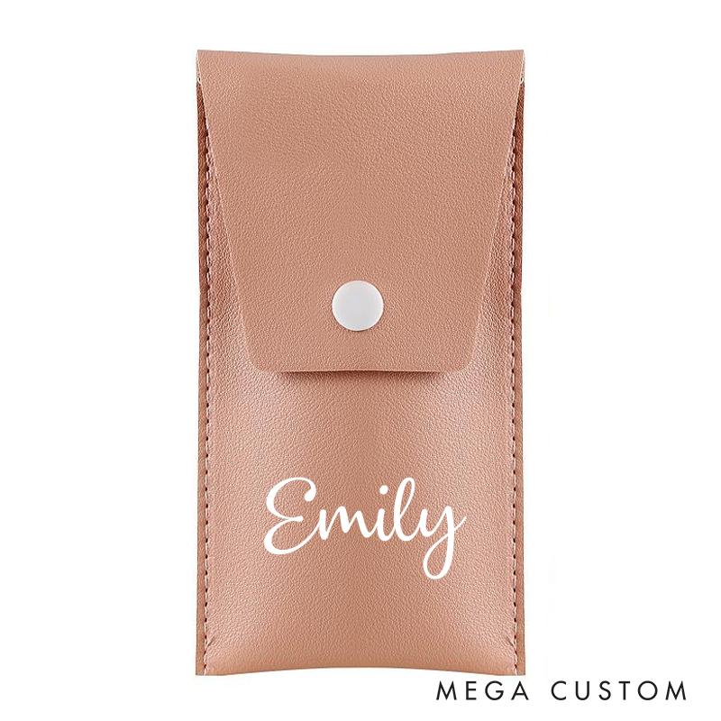  Personalised Makeup brush Set Custom Makeup Brush Travel Makeup Pouch Brush Gift for Her