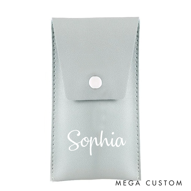  Personalised Makeup brush Set Custom Makeup Brush Travel Makeup Pouch Brush Gift for Her