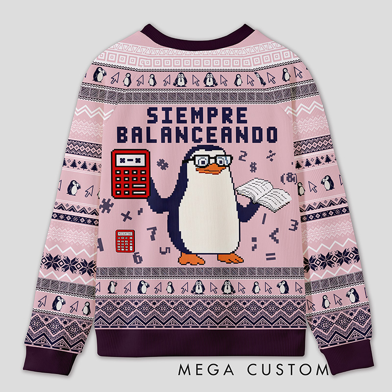Personalized Finance Golden Goose Parody Ugly Sweater Office Holiday Party Gift for Accountants