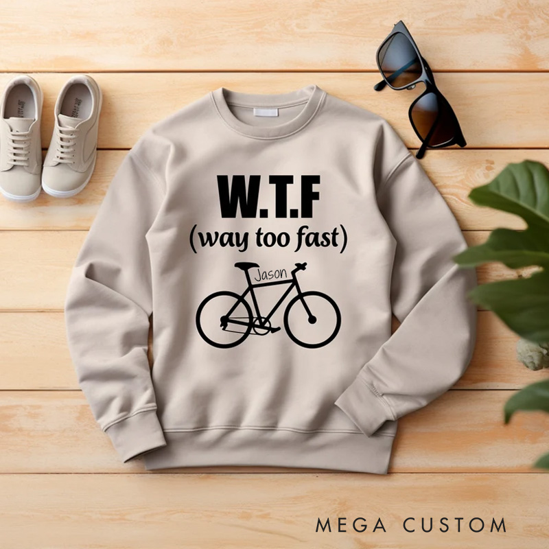 Personalized Bicycle Gift Sweatshirt Bike lover Hoodie Cycling Biking Shirt Clothing Mountain Bike Lover Gift Funny Bike Shirt for Cyclists