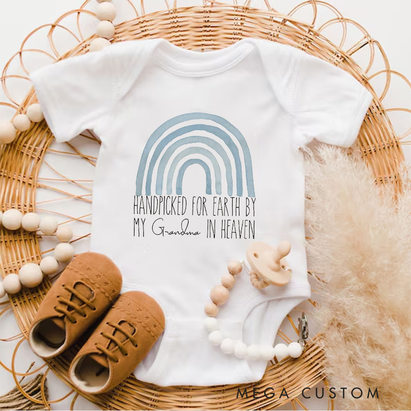 Personalized Handpicked for Earth Onesie in Heaven Onesie Baby Bodysuit Heaven Sent Onesie Baby Shower Gift Baby Announcement Onesie New Baby Gift