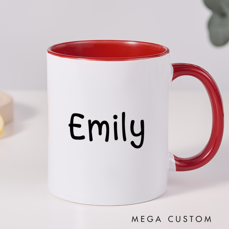 Personalized Mug Custom Name Mug Coffee Mug Office Mug Christmas Gift Holiday Gift for Women Friends and Office Use