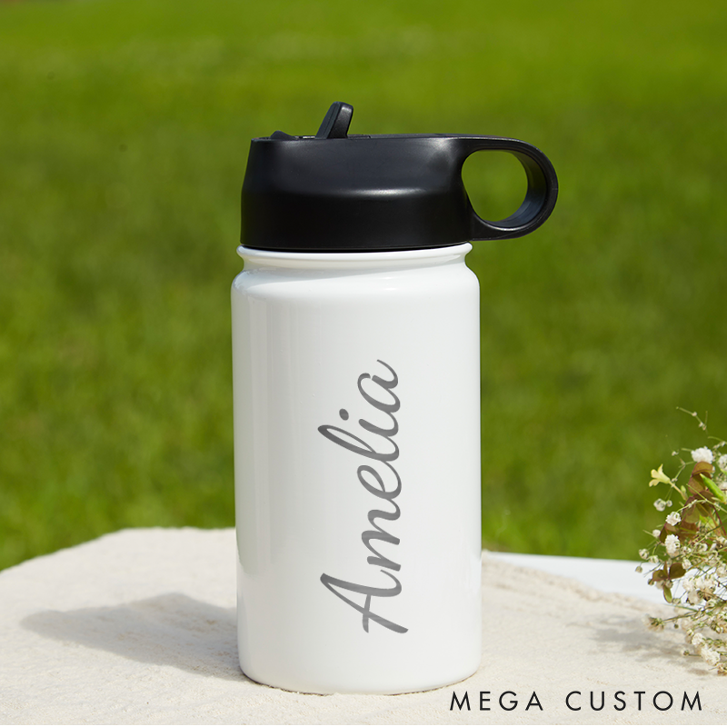 Personalized Water Bottle with Name Kids Water Bottle Tumbler for Kids Water Bottles for Boys Girls Toddler Kids Gifts Back to School Gifts