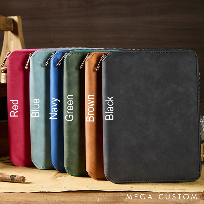 Personalized Leather Notebook with Name Custom Journal Gift for Writers Students and Professionals 