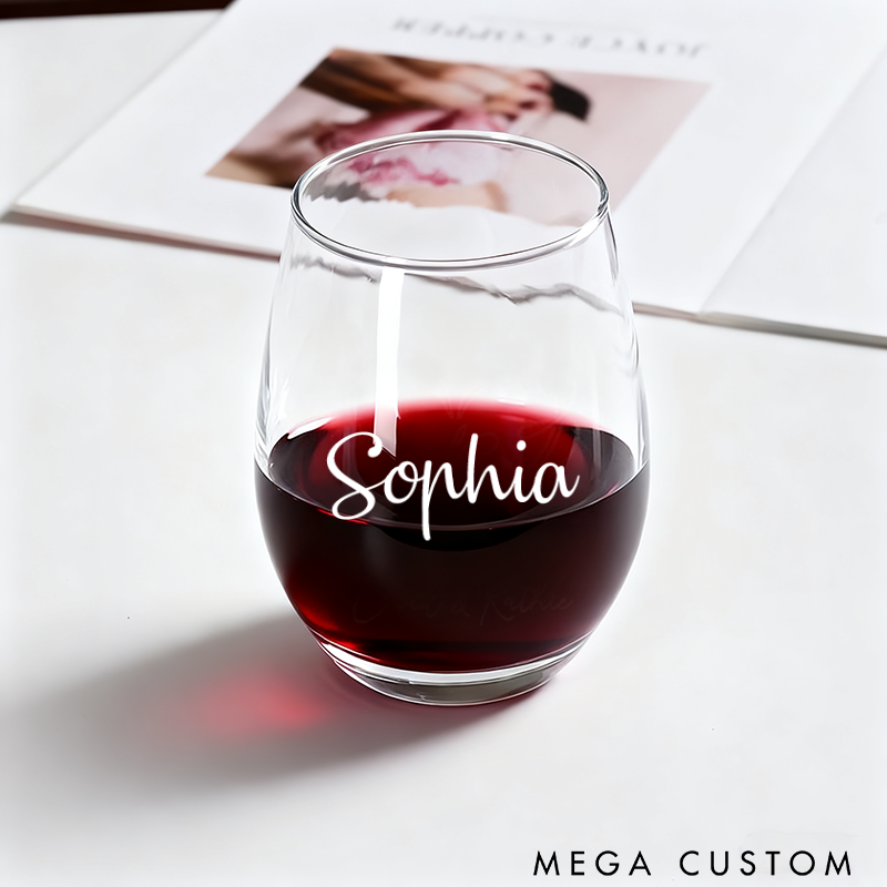 Personalized 16oz Wine Glass Custom Wine Glass with Name Elegant Gift for Wine Lovers and Special Occasions New Homeowner Gifts