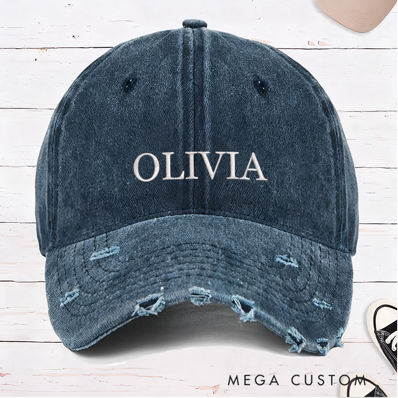Personalized Baseball Cap with Name Embroidered Hat Adjustable Sports Cap Unisex Baseball Cap