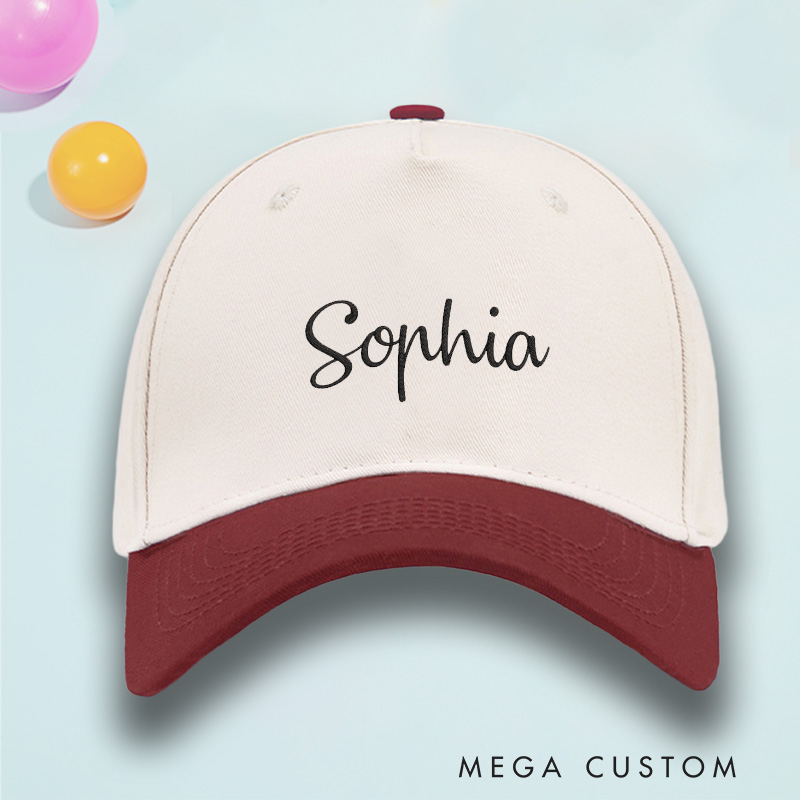 Personalized Baseball Cap with Name Embroidered Hat Adjustable Sports Cap Unisex Baseball Cap