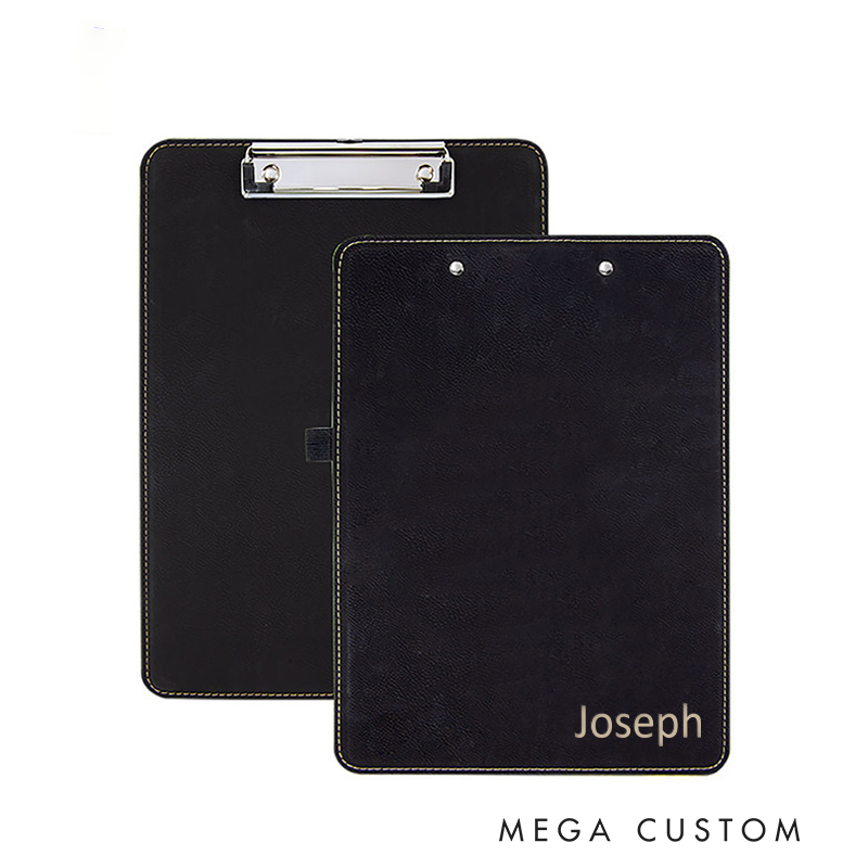 Personalized Leather Clipboard Custom Name Professional Writing Pad for Office and School  