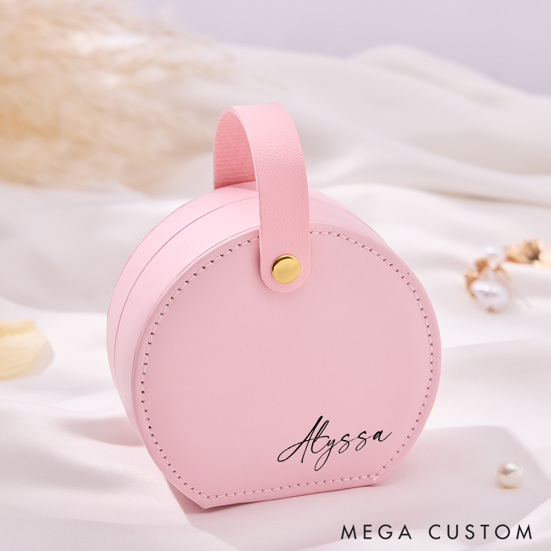 Personalized Jewelry Box Custom Name Jewelry Case Storage Gift for Her Name Travel Jewelry Case