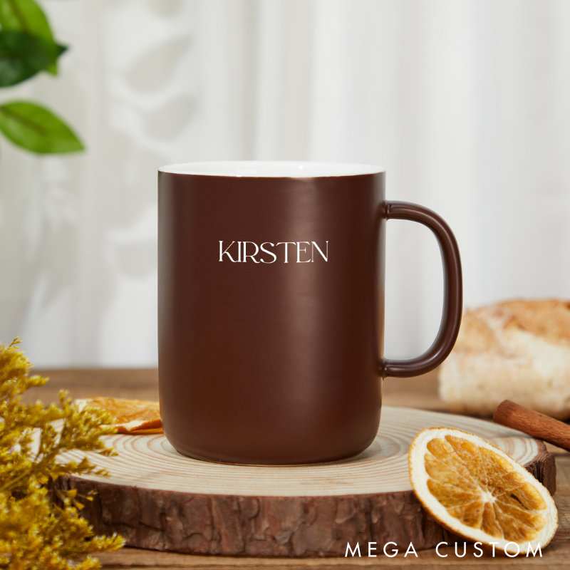 Personalized Ceramic Mug Custom Name Mug Coffee Mug Office Mug Christmas Gift Holiday Gift for Women Friends and Office Use