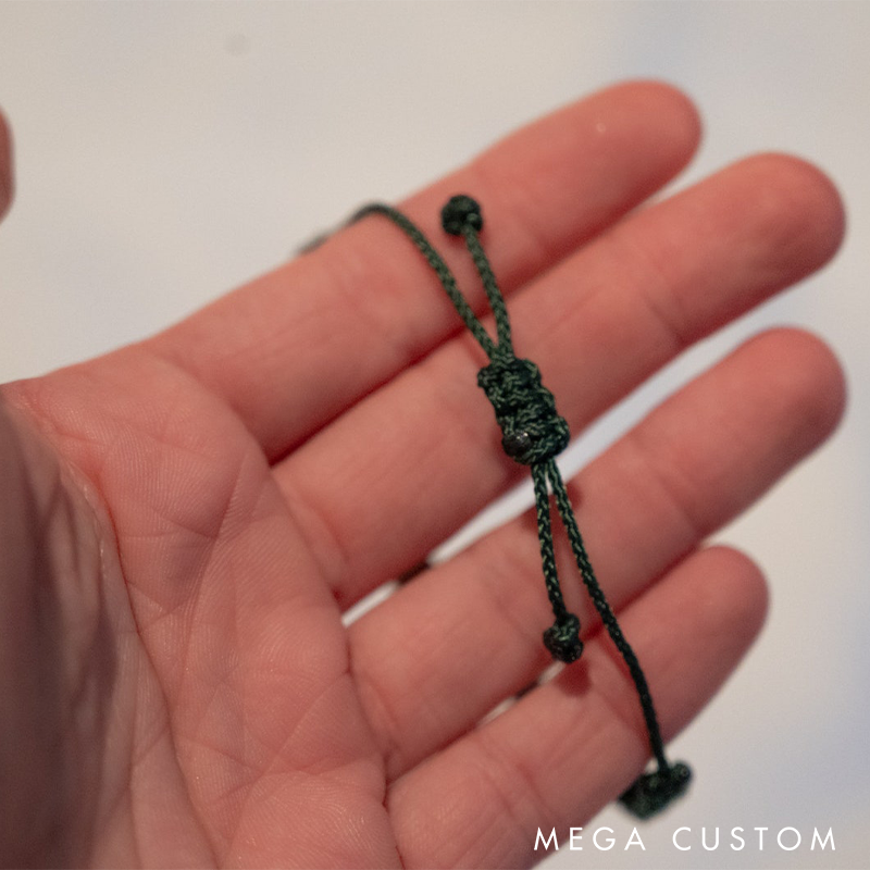 Personalizable Pet Paw Print Bracelet Reclaimed Wood Bracelet  Adjustable Macrame Memorial Jewelry Various Colors