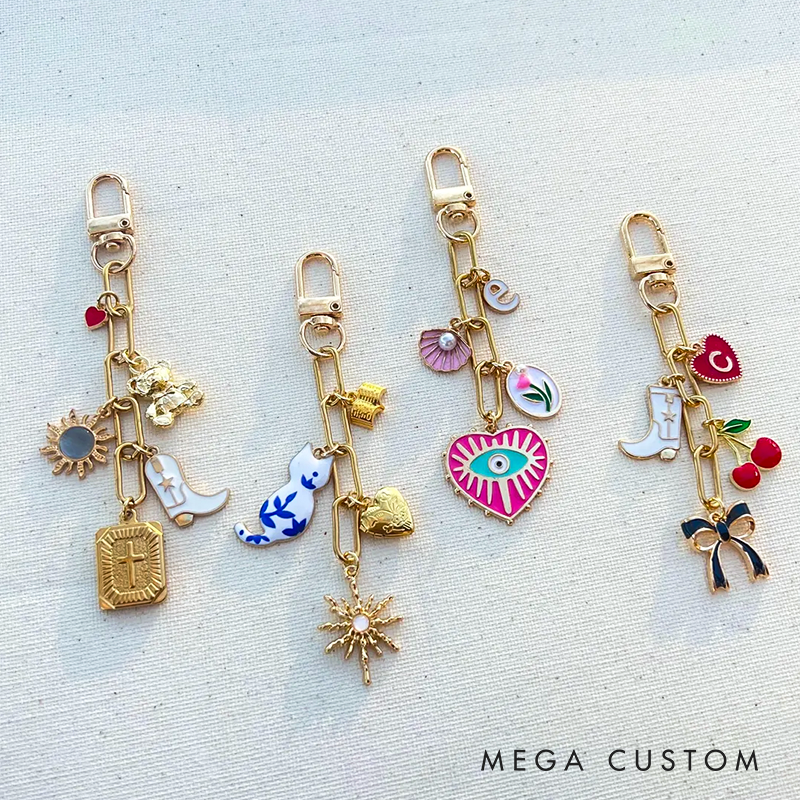 Custom Charm Keychain: Decorative Handbag Purse Chain