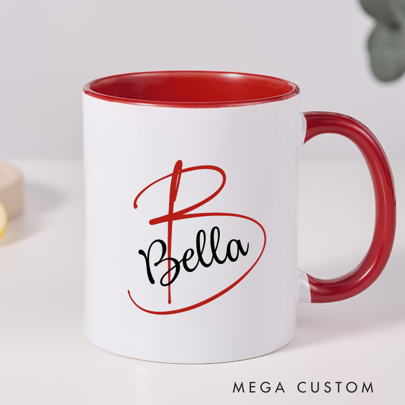 Personalized Ceramic Mug with Name Custom Name Mug Coffee Mug Office Mug Christmas Gift Holiday Gift for Women Friends and Office Use