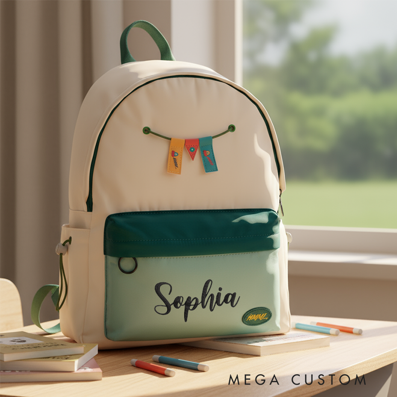 Personalized Kids Backpack Embroidered Backpack with Name Toddler Book Bag Gift Children's School Bag for Girls Boys Kids Preschool Backpack