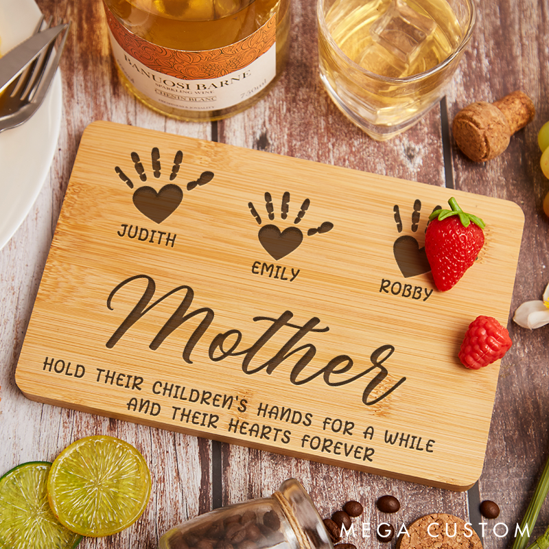 Personalized Cutting Board Cutting Board for Mom Kitchen Charcuterie Board Gifts for Moms Birthday Christmas Gift Kitchen Decor