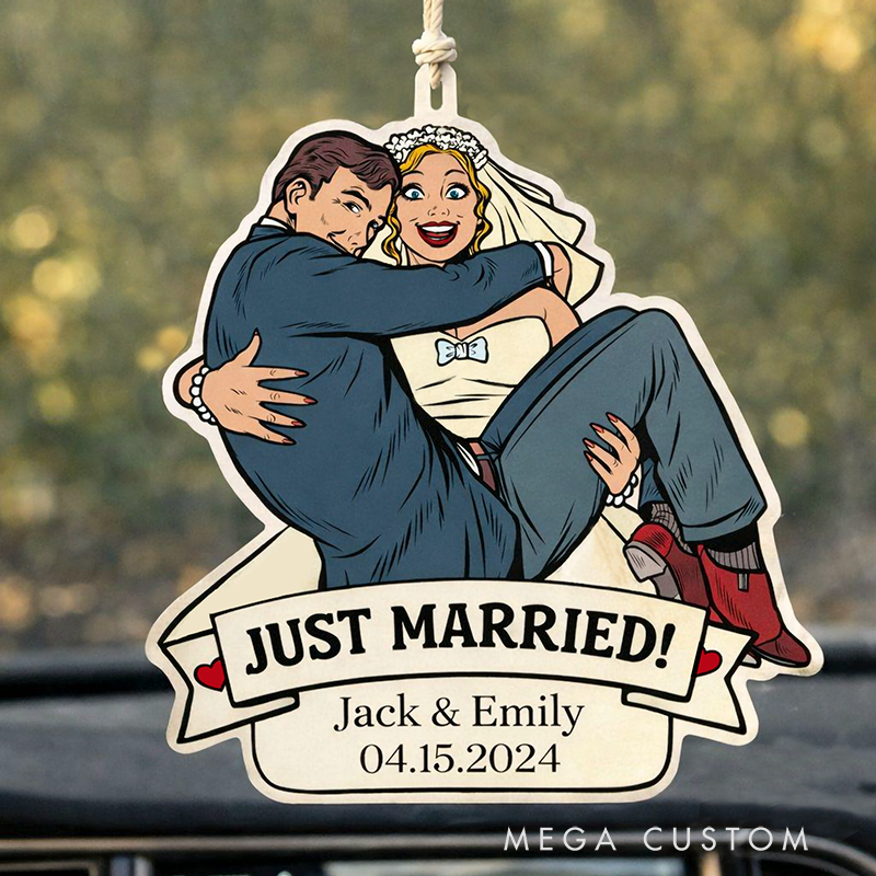 Personalized Funny Princess Carry Car Freshener Custom Photo Romantic Gift for Couples  