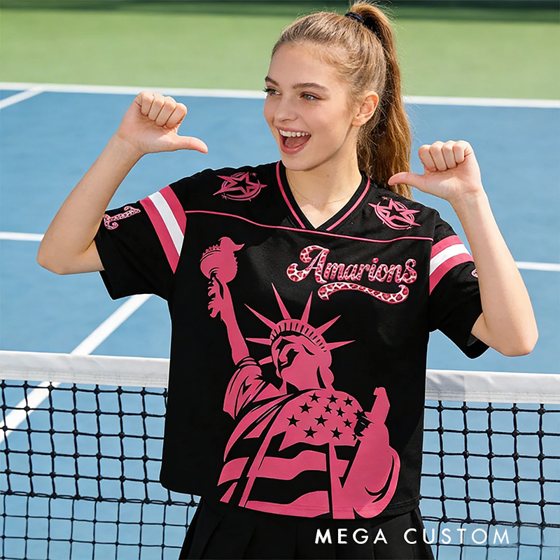 Personalized Sport-Themed Statue of Liberty Jersey with Custom Leopard Print Number for Sport Fans