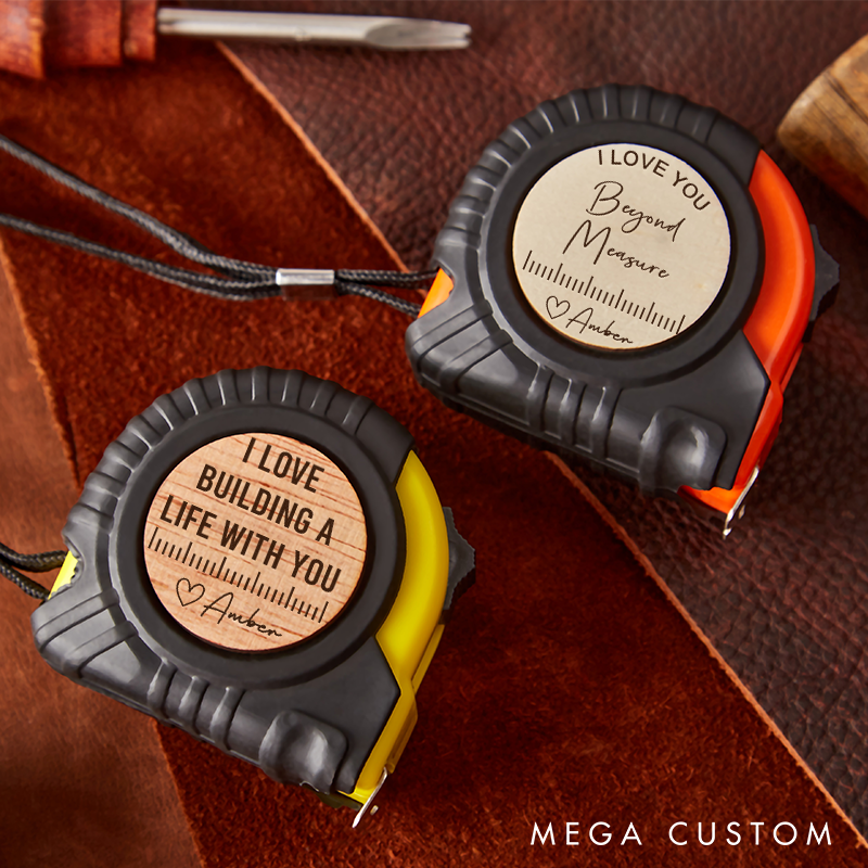 Personalized Tape Measure Valentine's Day Gift for Husband Anniversary Gift Personalized Boyfriend Gift Carpenter Gift