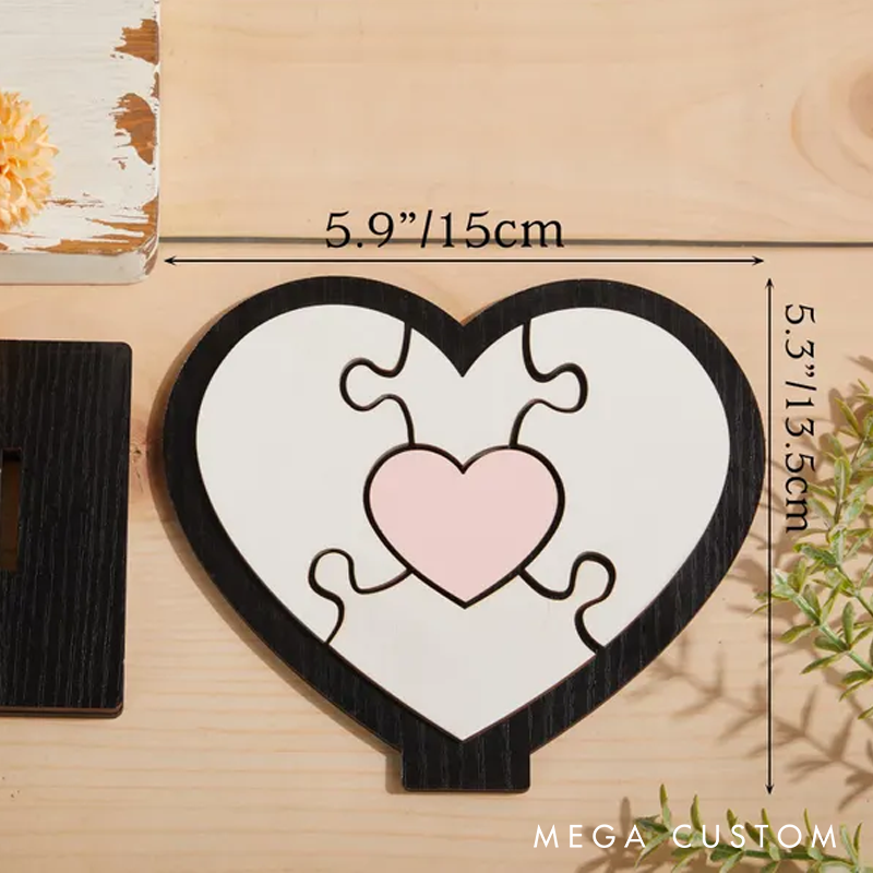 Personalized Puzzle with Family Name Gifts for Mom from Kids Mom Wood Puzzle Sign Unique Mom Grandma Birthday Present