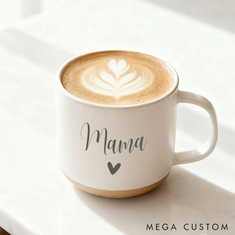 Personalized Engraved Couple Pottery Mug Valentine's Day Gift for Couple Him Her Custom Wedding Mugs Anniversary Gift for Husband  Wife