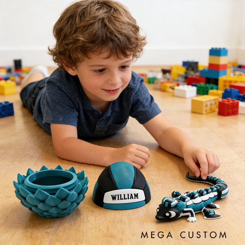 Personalized 3D-Printed Volleyball with Custom Name Design