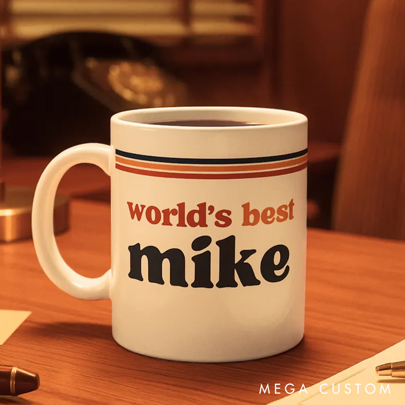 Personalised Coffee Cup Custom Retro Mug Gift For Him Vintage Custom Dad Gift Boyfriend Gift