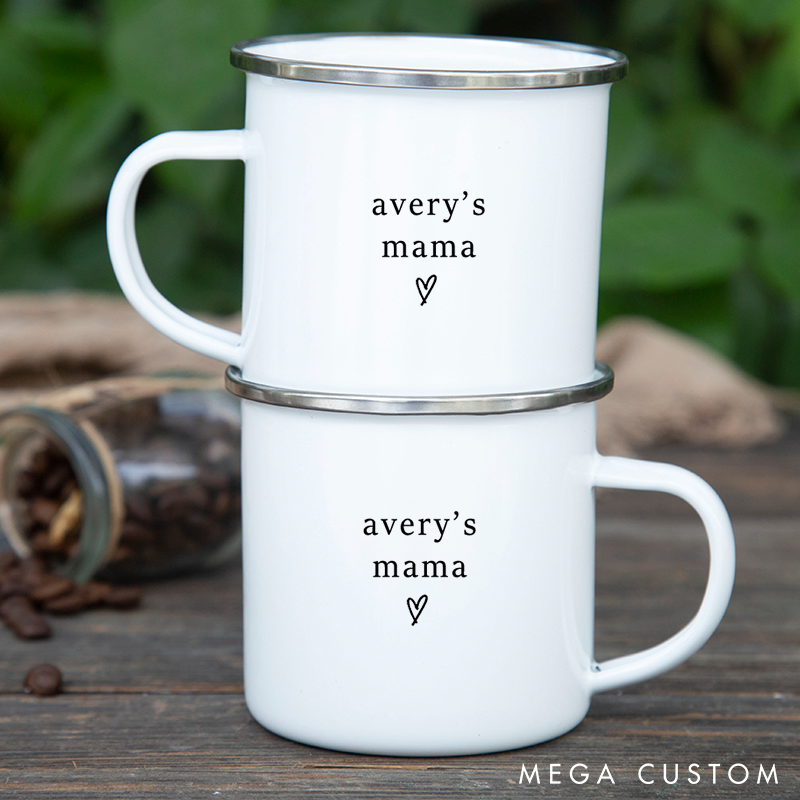 Personalized Name Mom Mug Custom Baby Shower Gifts Future Parent Gifts First Time Momma Mothers Day Birthday Present for Moms New Mama Gift 