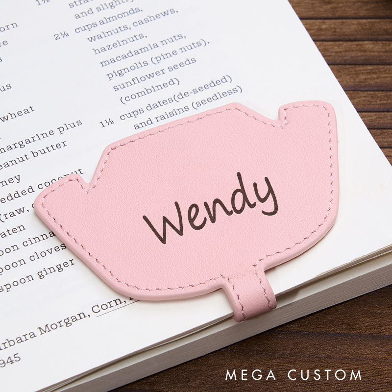 Personalized Leather Bookmark Nurse Cap Shaped Bookmark Magnetic Bookmark Custom Name Engraved Page Marker Thoughtful Gift for Nurses and Medical Professionals Unique Handmade Leather Accessory Nurse Accessories