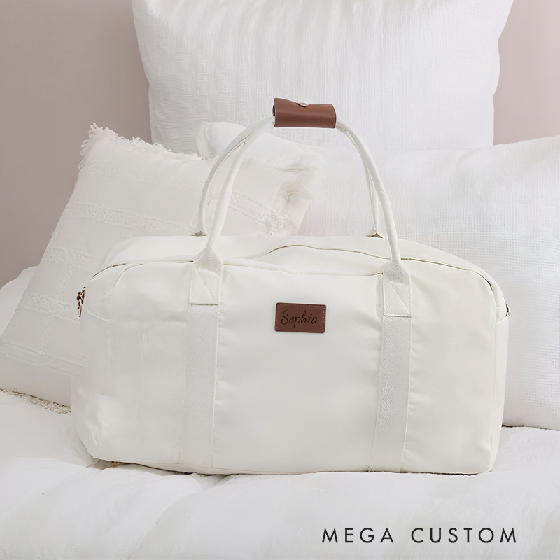 Personalized Travel Duffel Bag with Name Custom Name Duffle Bag Weekender Bag for Women Overnight Bag Carry on Bag