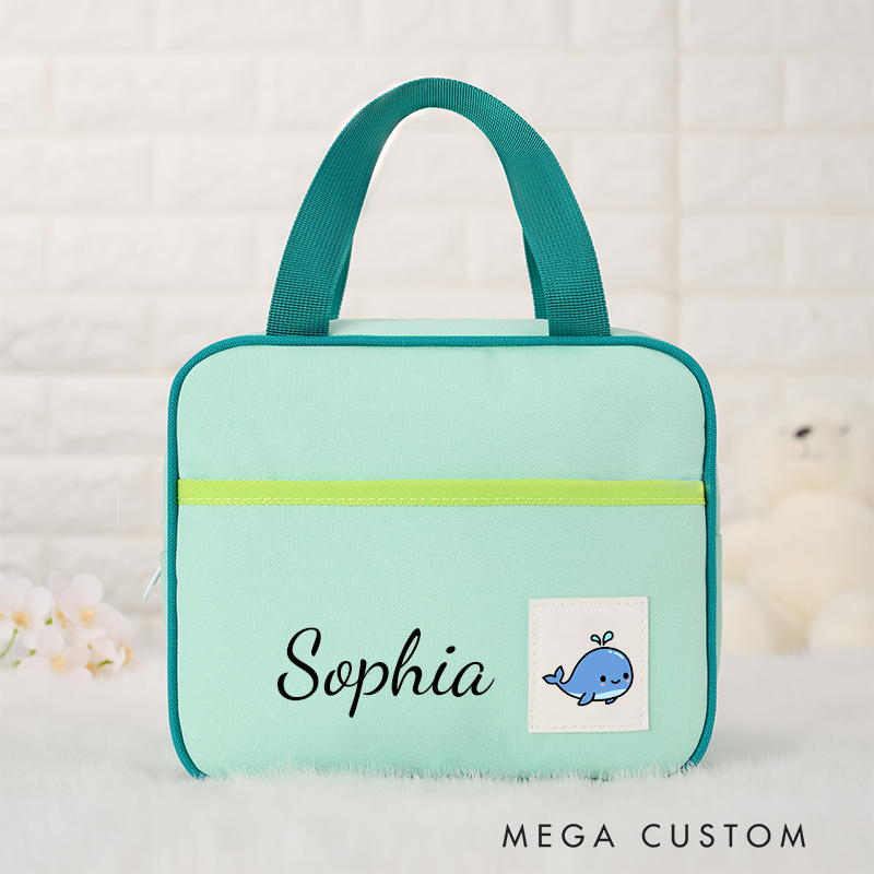 Personalized Lunch Box Bag Custom Lunch Box with Name Insulated Cooler Lunch Tote Back to School Gift Lunch Box Bag Birthday Gift