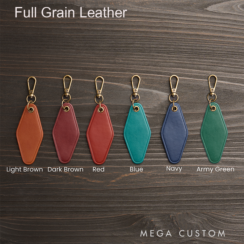 Personalized Leather Keychain for Men Custom Keychain with Name Engraved Leather Key Chain Anniversary Gift for Him Groomsmen Gift Birthday Gift for Dad Boyfriend Husband