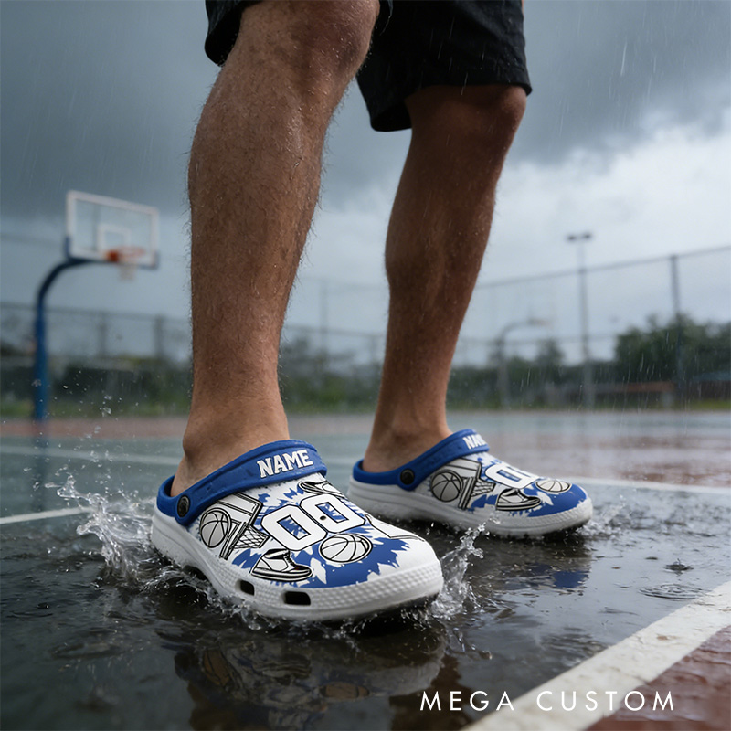 Personalized Basketball Crocs with Custom Name and Number for a Standout Look